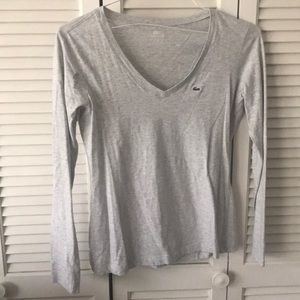 Lacoste Vneck long sleeve t
